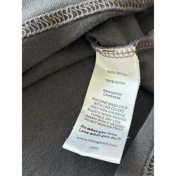 Life is Good Mens Shirt Extra Large Bulldog Mack Graphic Crusher Tee Dog Casual - Picture 10 of 10